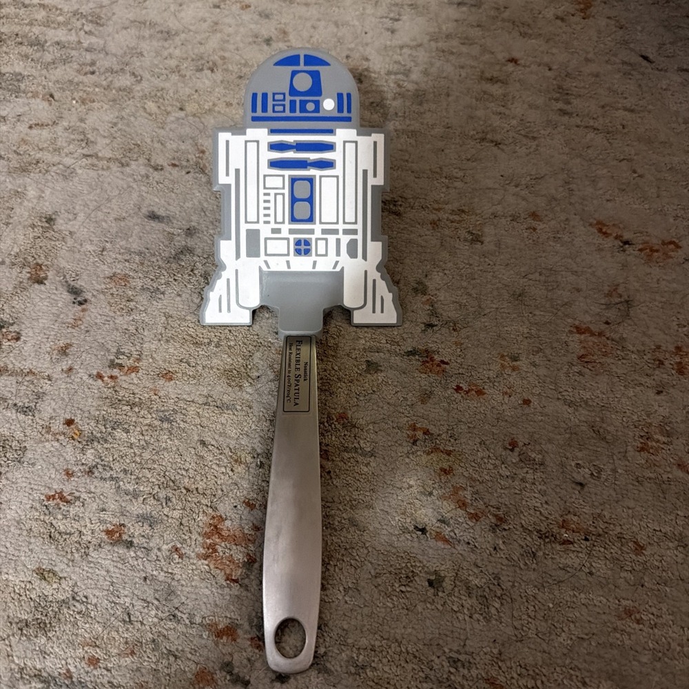 Star Wars R2-D2 Spatula Kitchen Turner Gray Blue Silicone Stainless Steel 2011